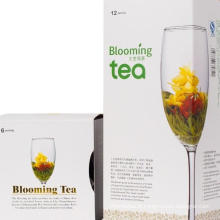 Different Flowers Blooming Tea